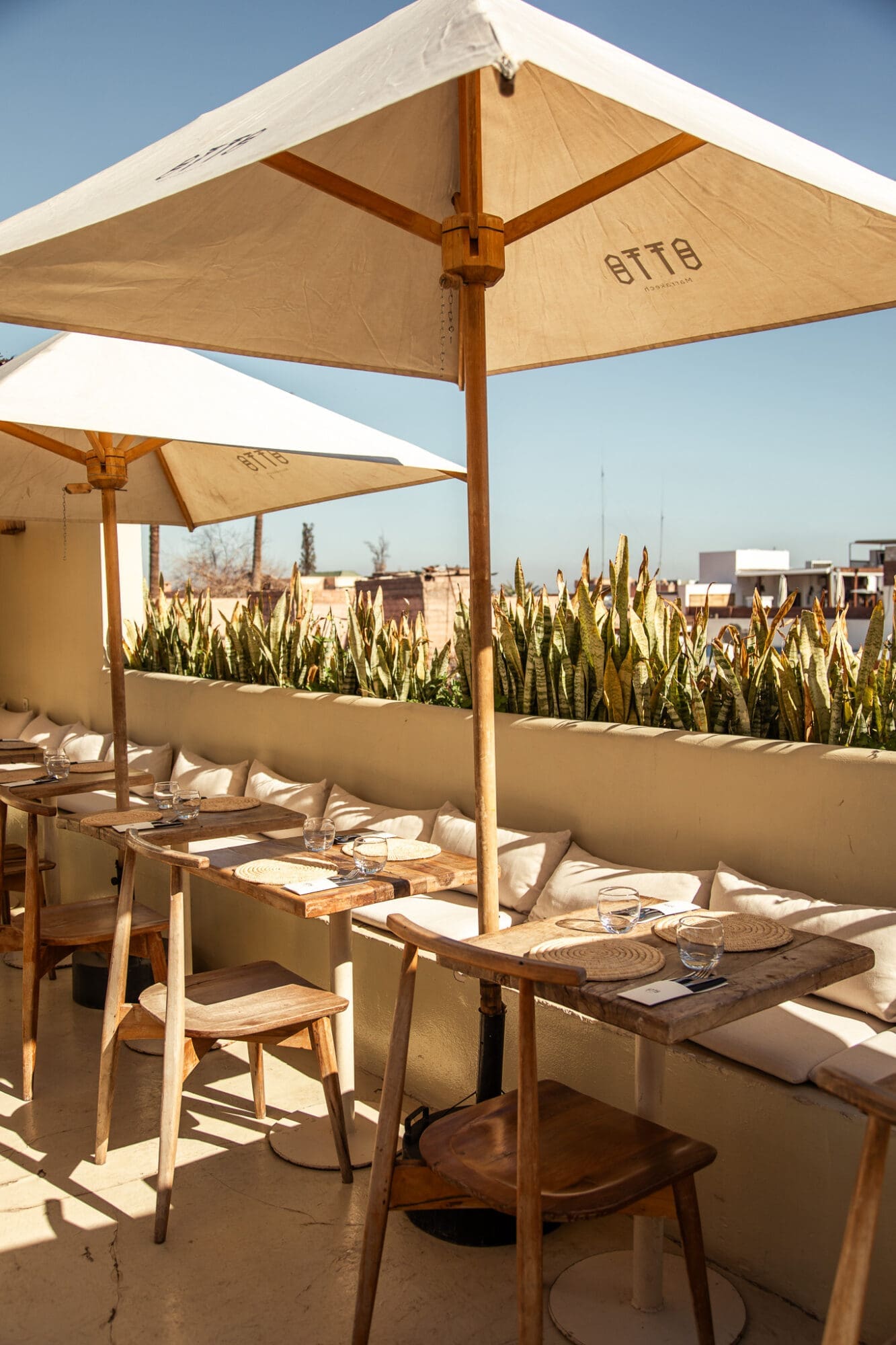Otto Restaurant Rooftop Terrace Marrakech Dining Morocco