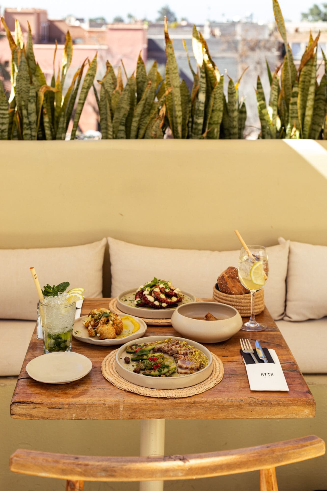 Otto Rooftop Restaurant Marrakech Food