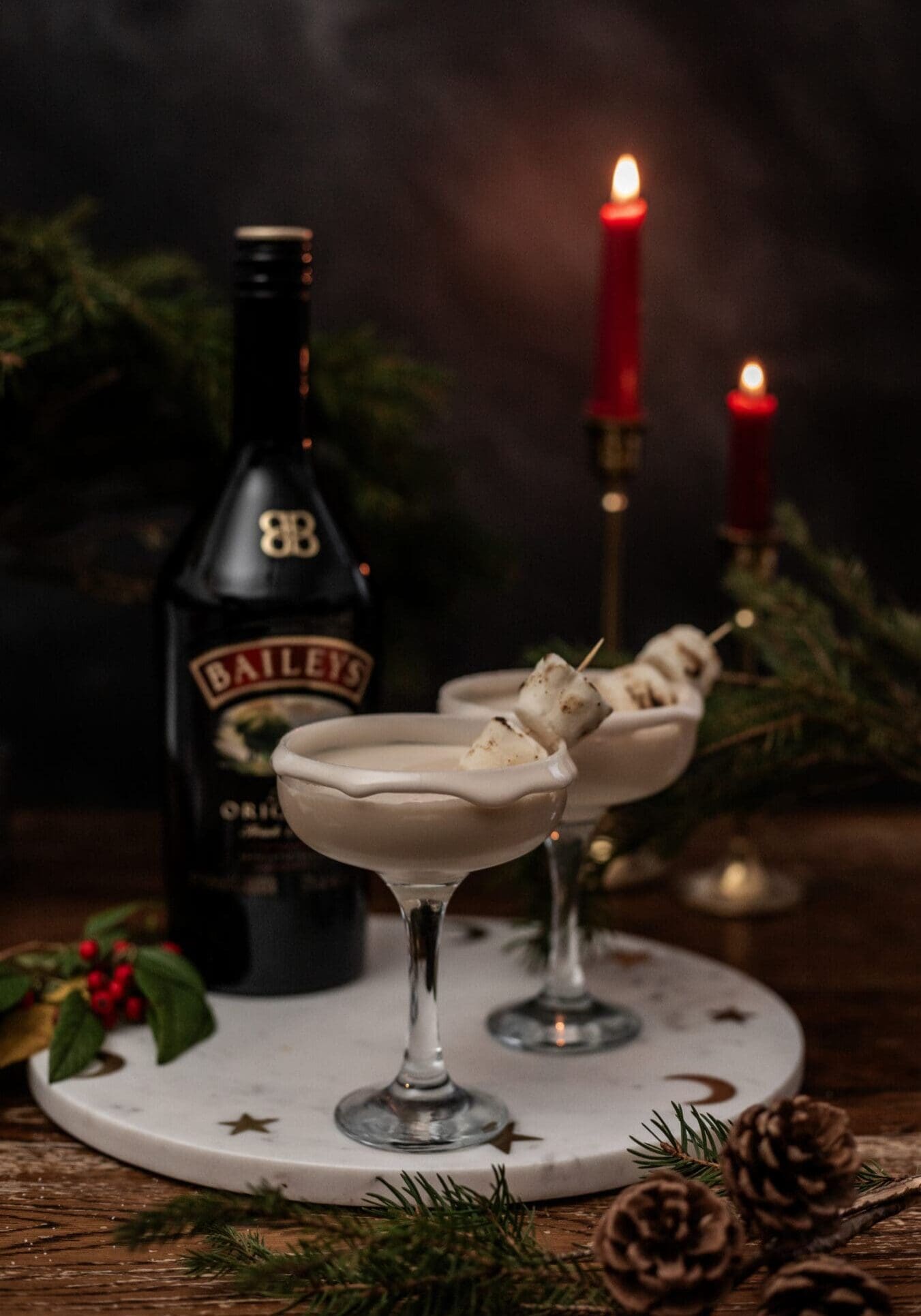 Baileys Christmas Festive Cocktail Recipe Vodka Chocolate Marshmallow
