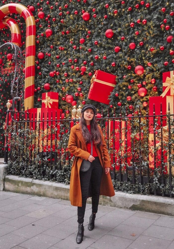 Christmas London Annabels Festive Display Travel Instagram Guid