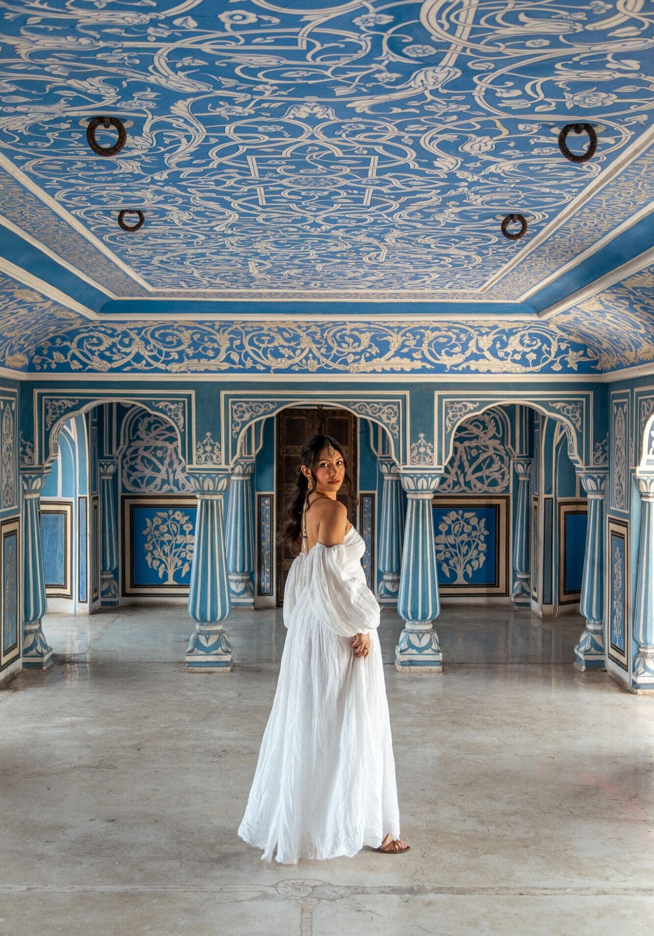 City Palace Jaipur Blue Room Interiors Things to do in Jaipur