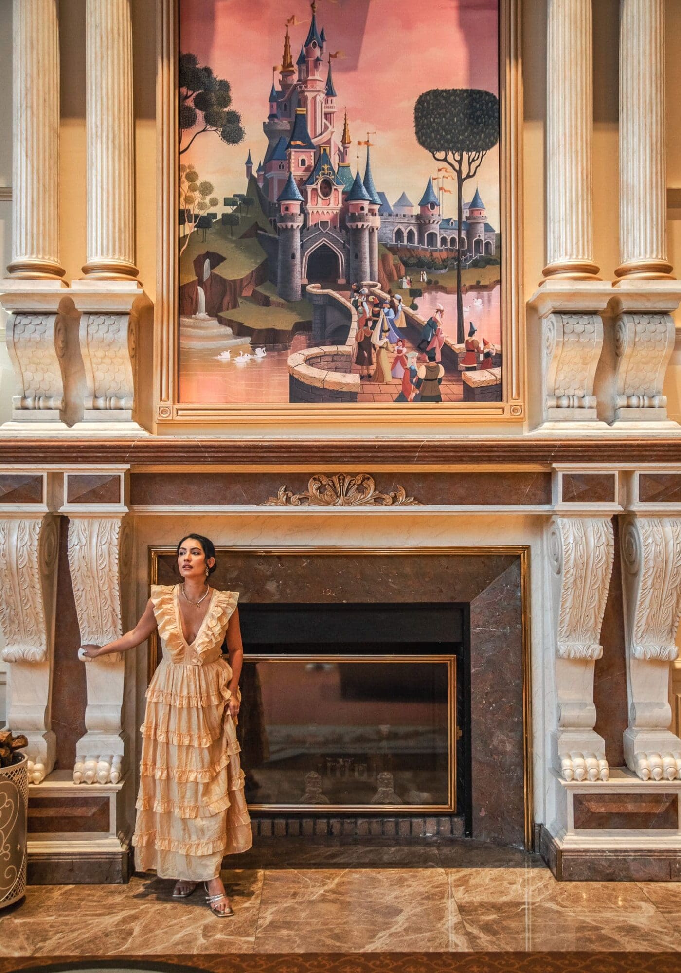 Fireplace Lobby Disneyland Hotel Paris
