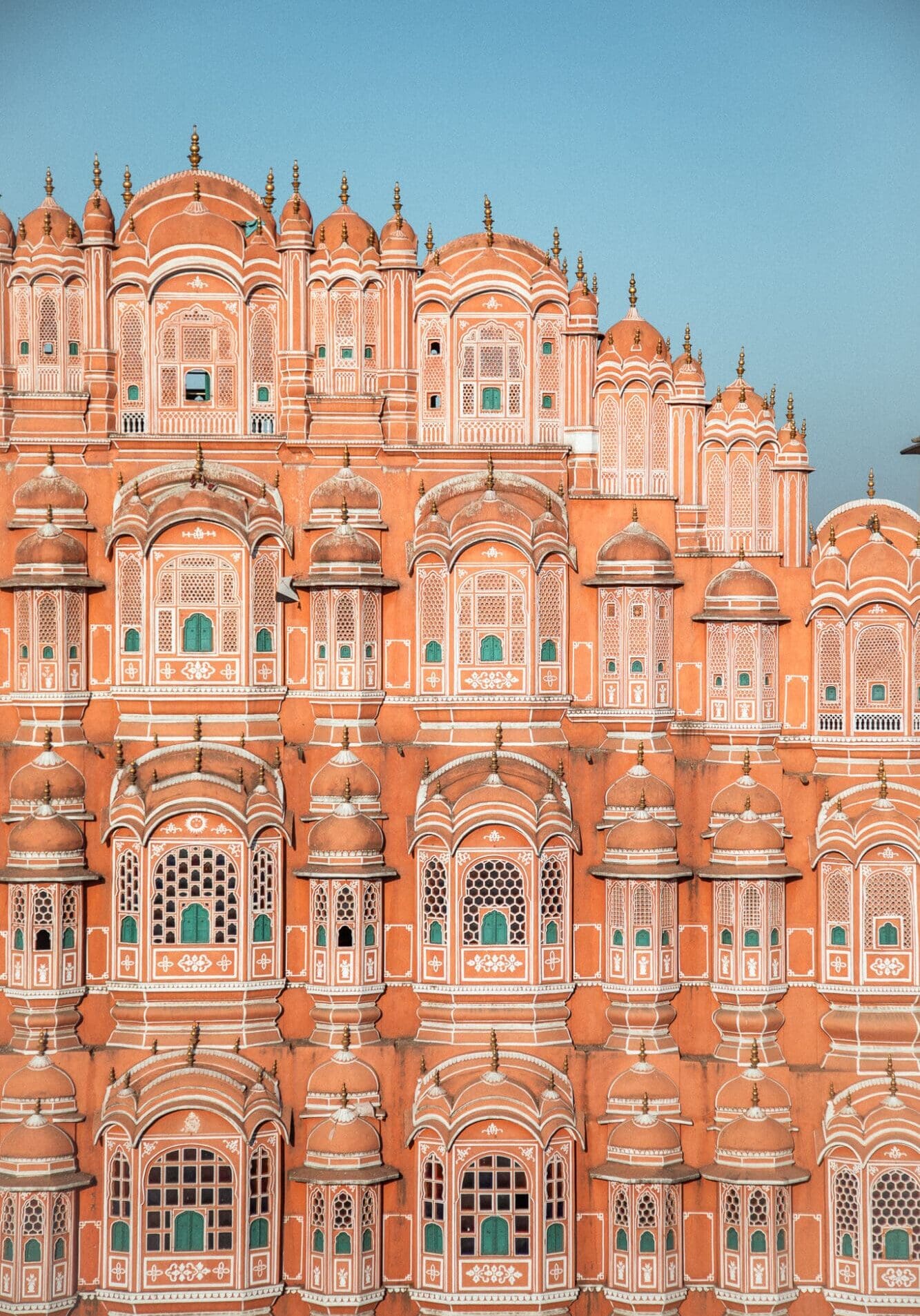 Hawa Mahal Exterior Pink City Jaipur things to do Rajasthan India View Tattoo Cafe