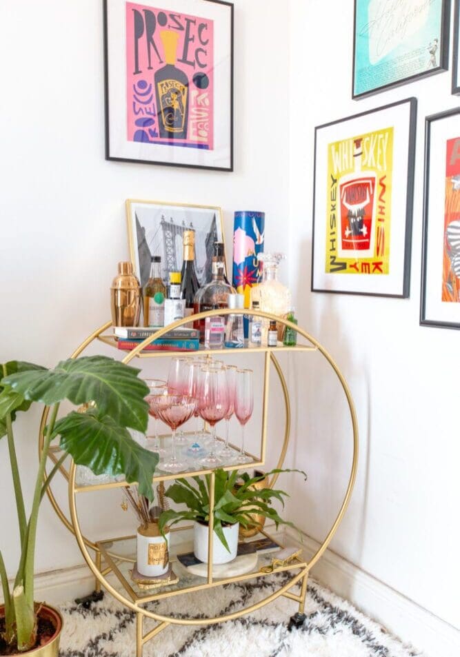 Bar Cart Styling - How to Style a Bar Cart Like a Pro