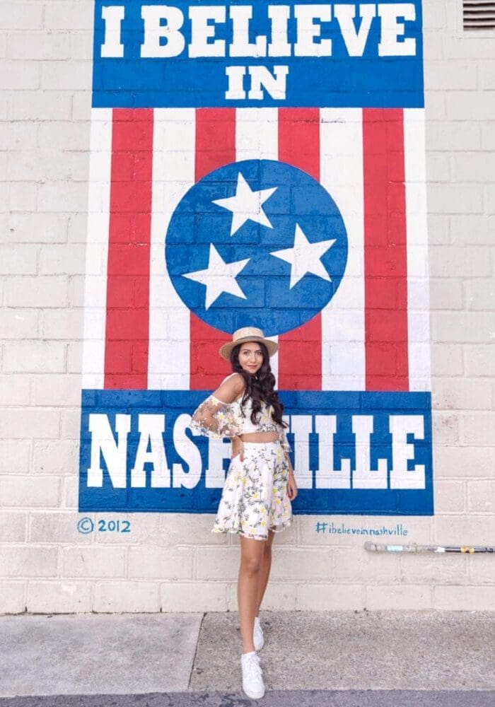 I believe in Nashville Street Art Tennessee Guide Instagram Travel Blogger