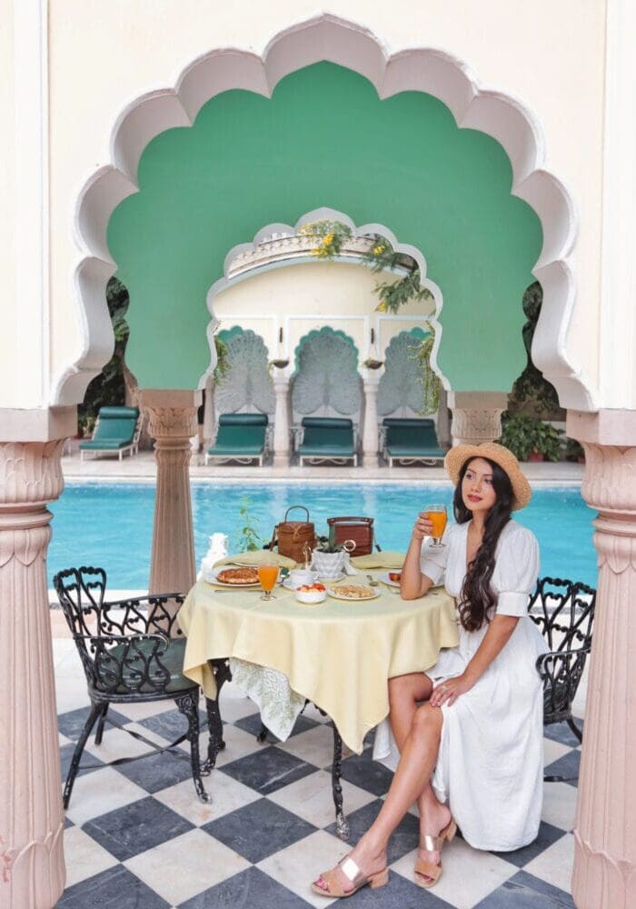 Jaipur City Guide India Hotels Sleeping Alsisar Haveli Breakfast Travel UK London Blogger Instagram