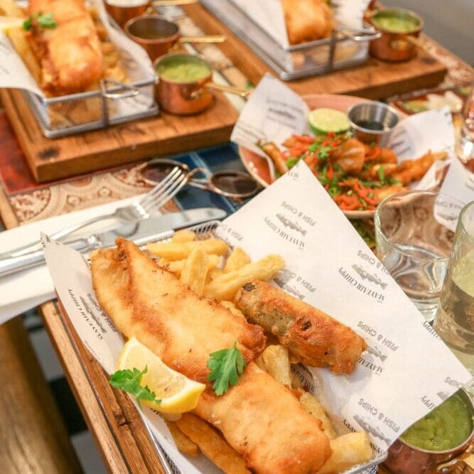 Mayfair Chippy London Area Guide Travel Blogger Instagram Fish and Chips