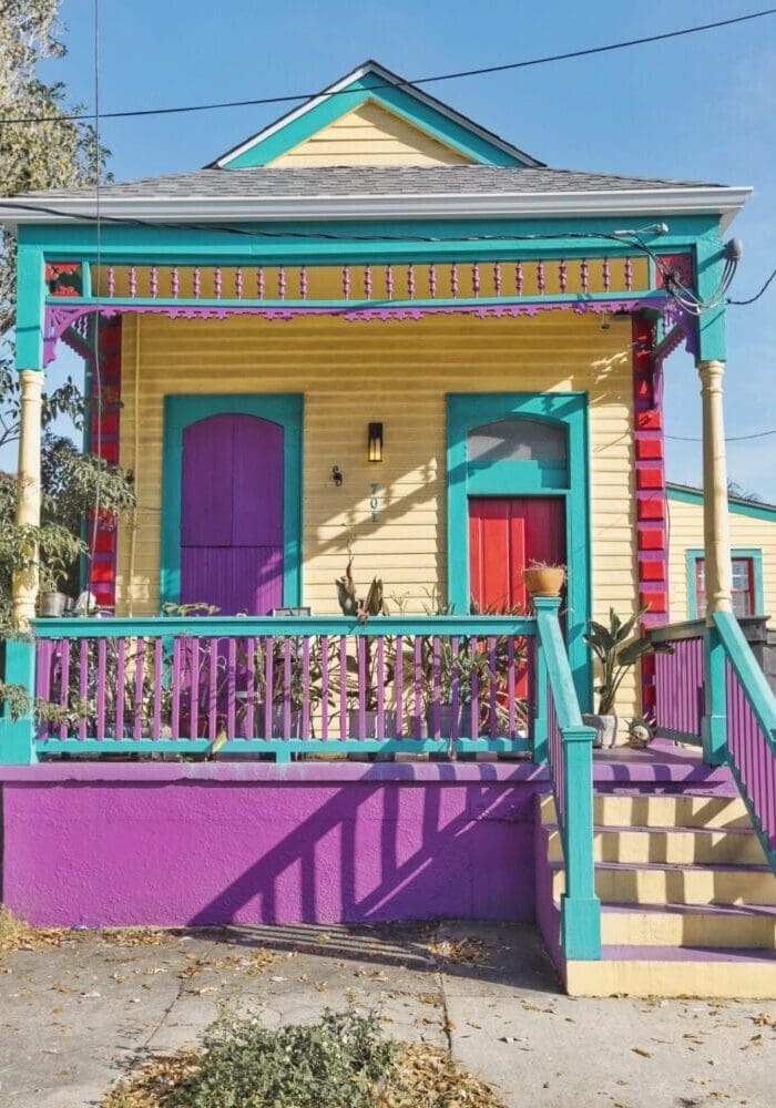 New Orleans Bywater Coloured Houses Travel Guide Louisiana UK London Travel Blogger Influencer