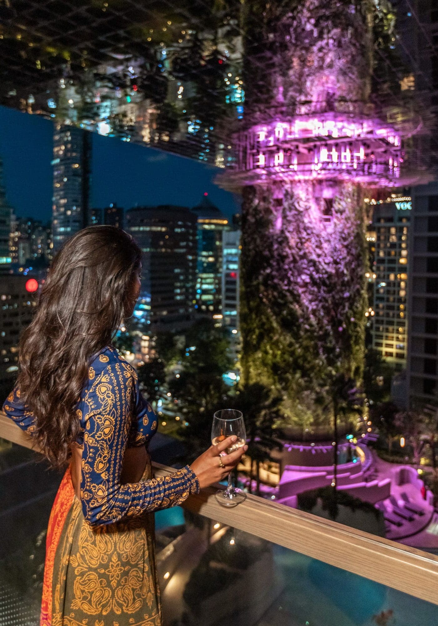 Pan Pacific Orchard Hotel at Night Pool View