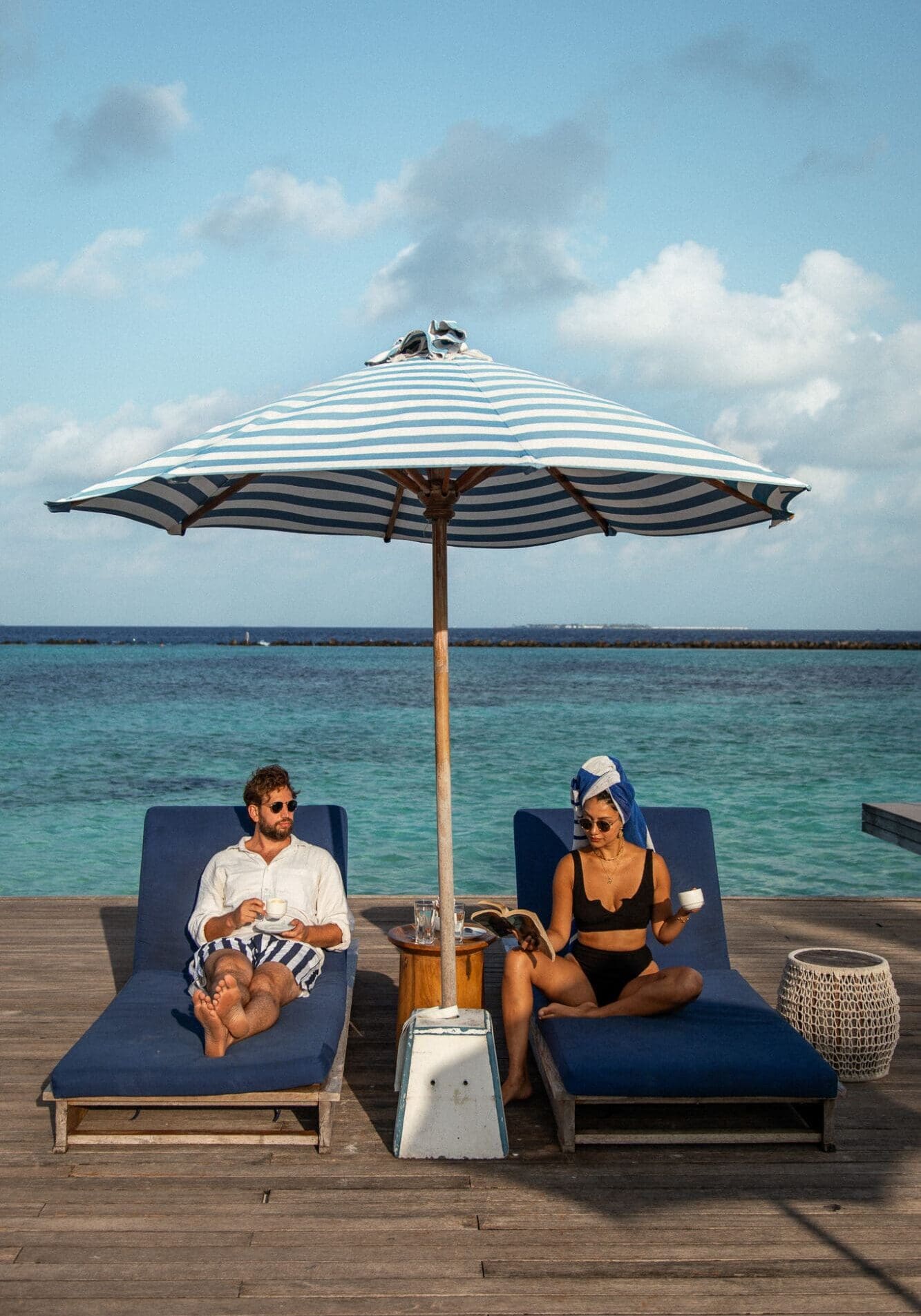 Poolside at Villa Nautica Maldives