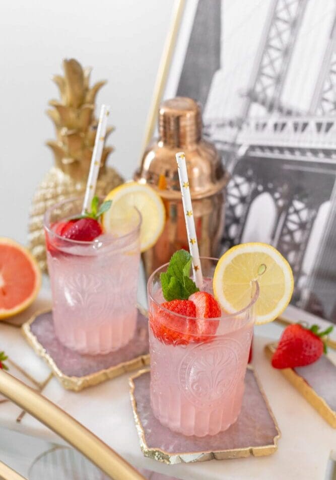 Summer Elderflower Vodka Fruit Cocktail Recipe Drinks Alcohol Bar UK Blogger