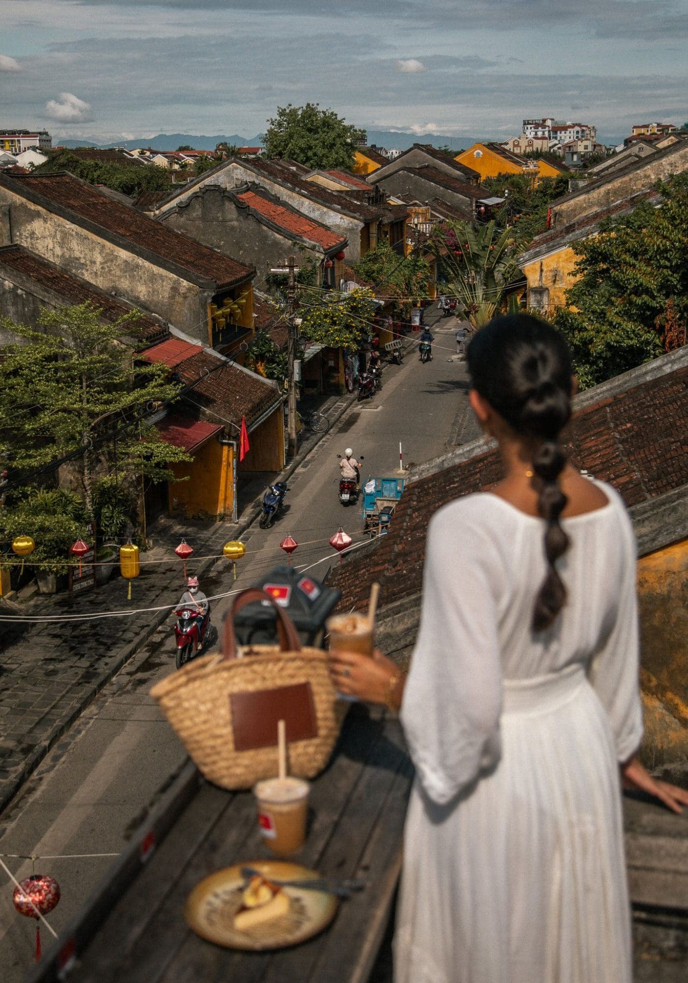 View from Hoi An Cafe Rooftop Faifo Coffee Vietnam