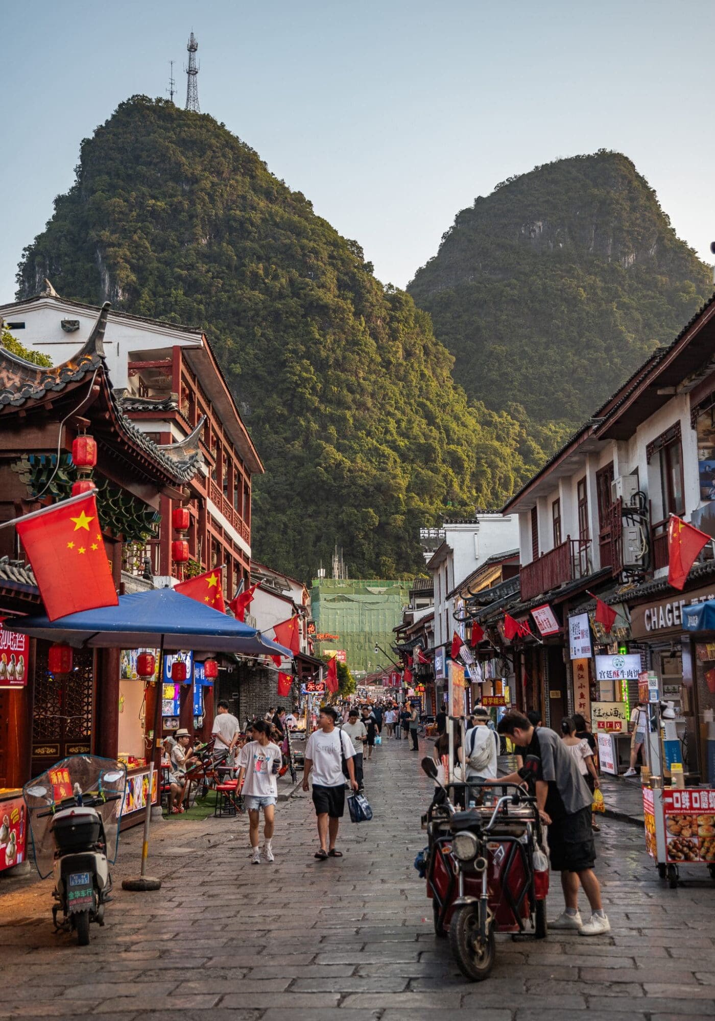 Yangshuo Town Main Street China Guangxi Itinerary